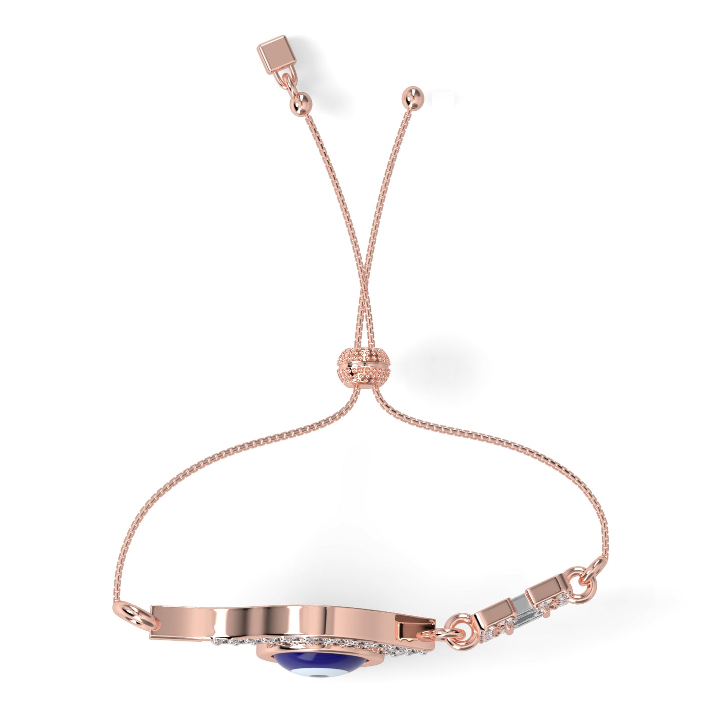 Evil Eye Tassel Diamond Bracelet