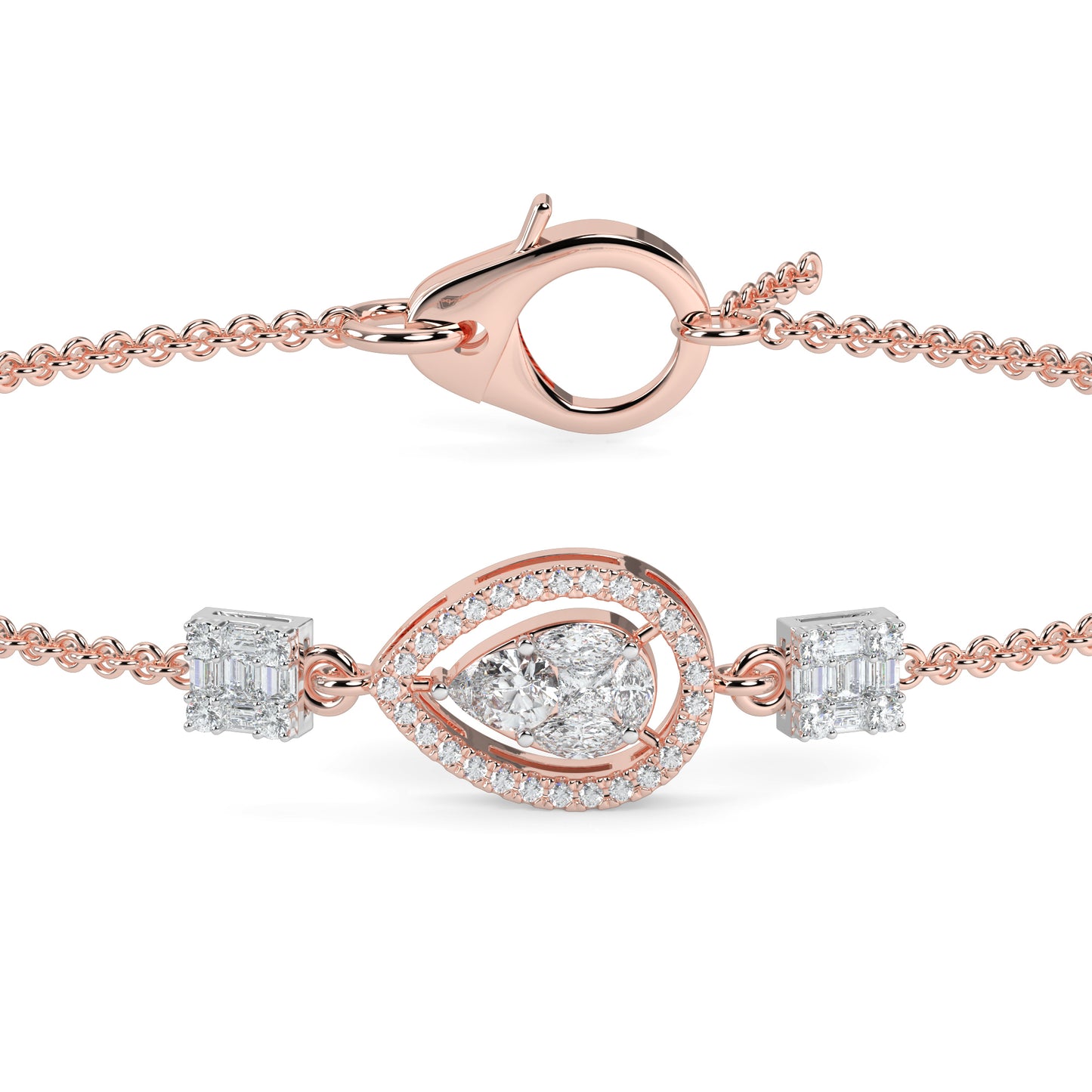 Geometric Diamond Bracelet