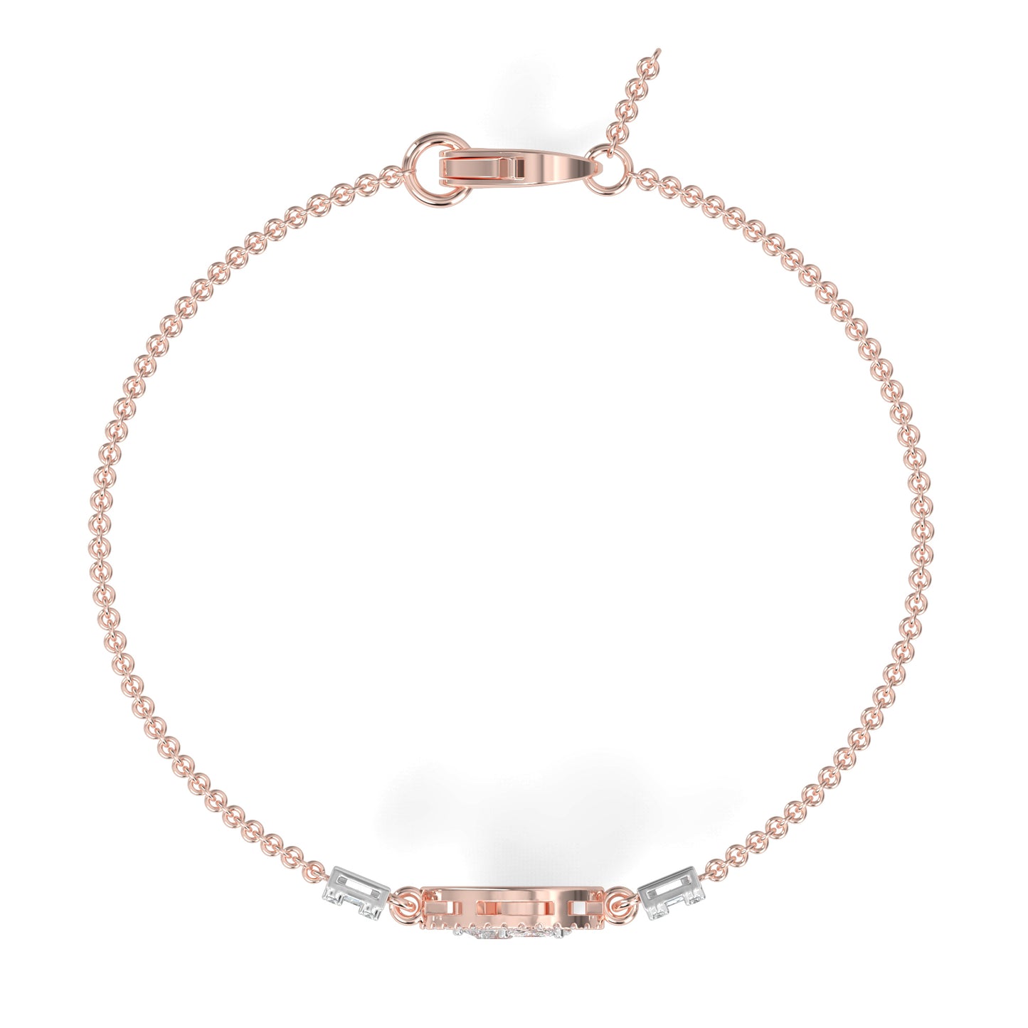 Geometric Diamond Bracelet