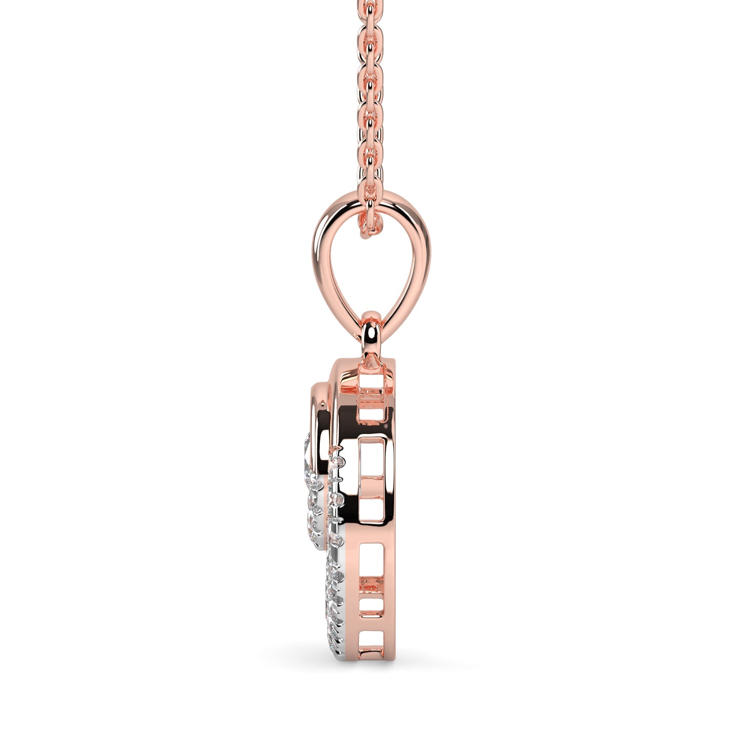Orbit Diamond Pendant Necklace