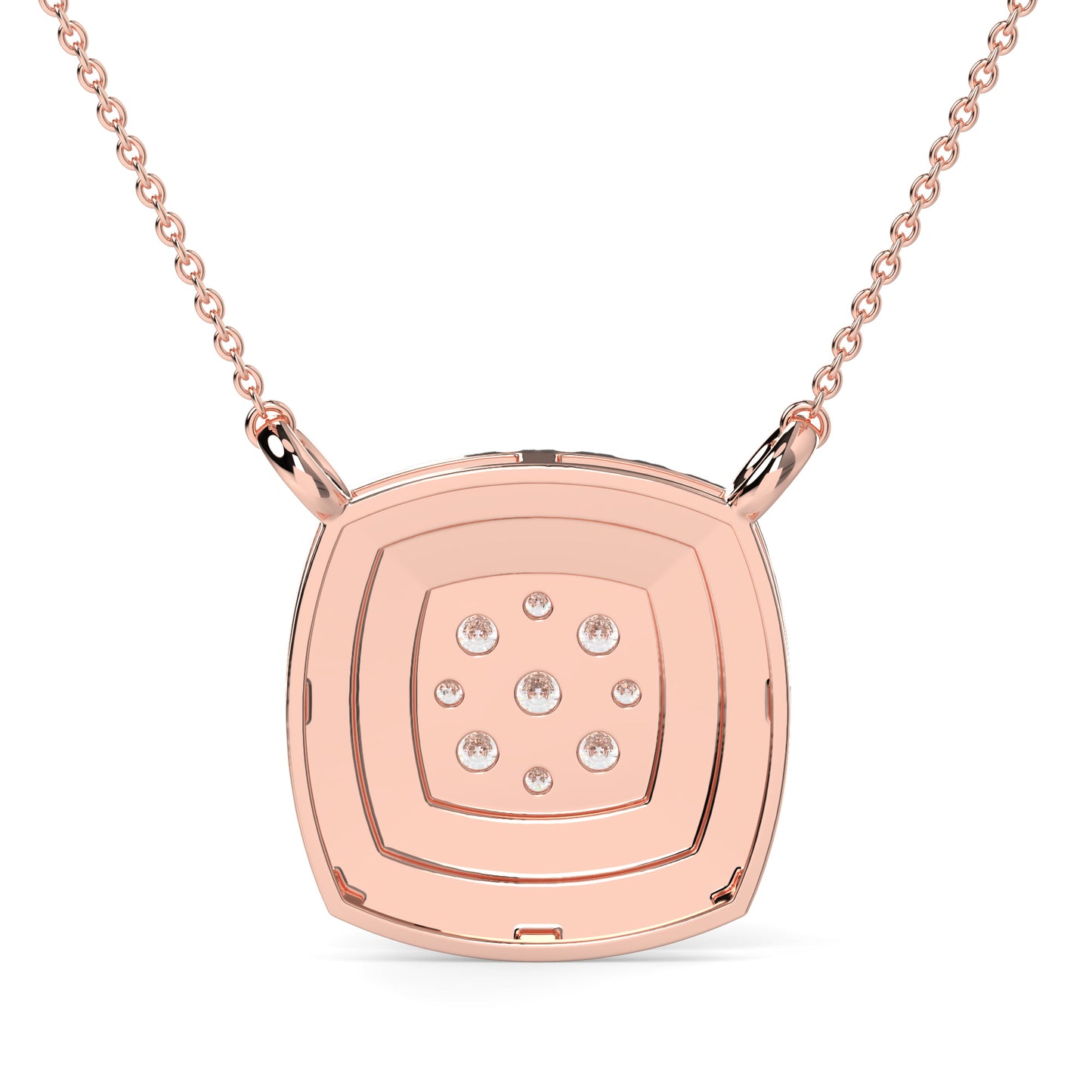 Cushion Cut Pendant Necklace