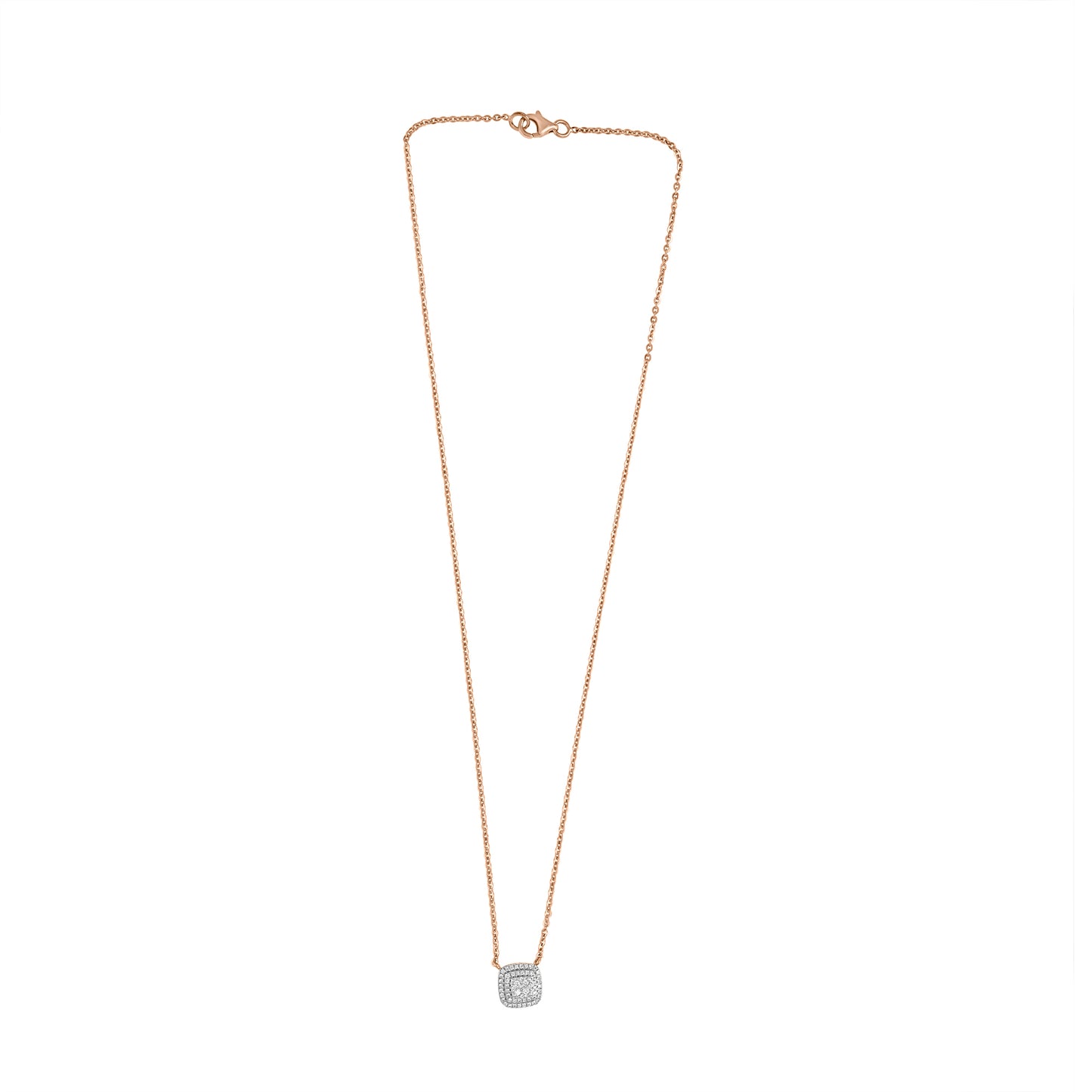 Cushion Cut Pendant Necklace