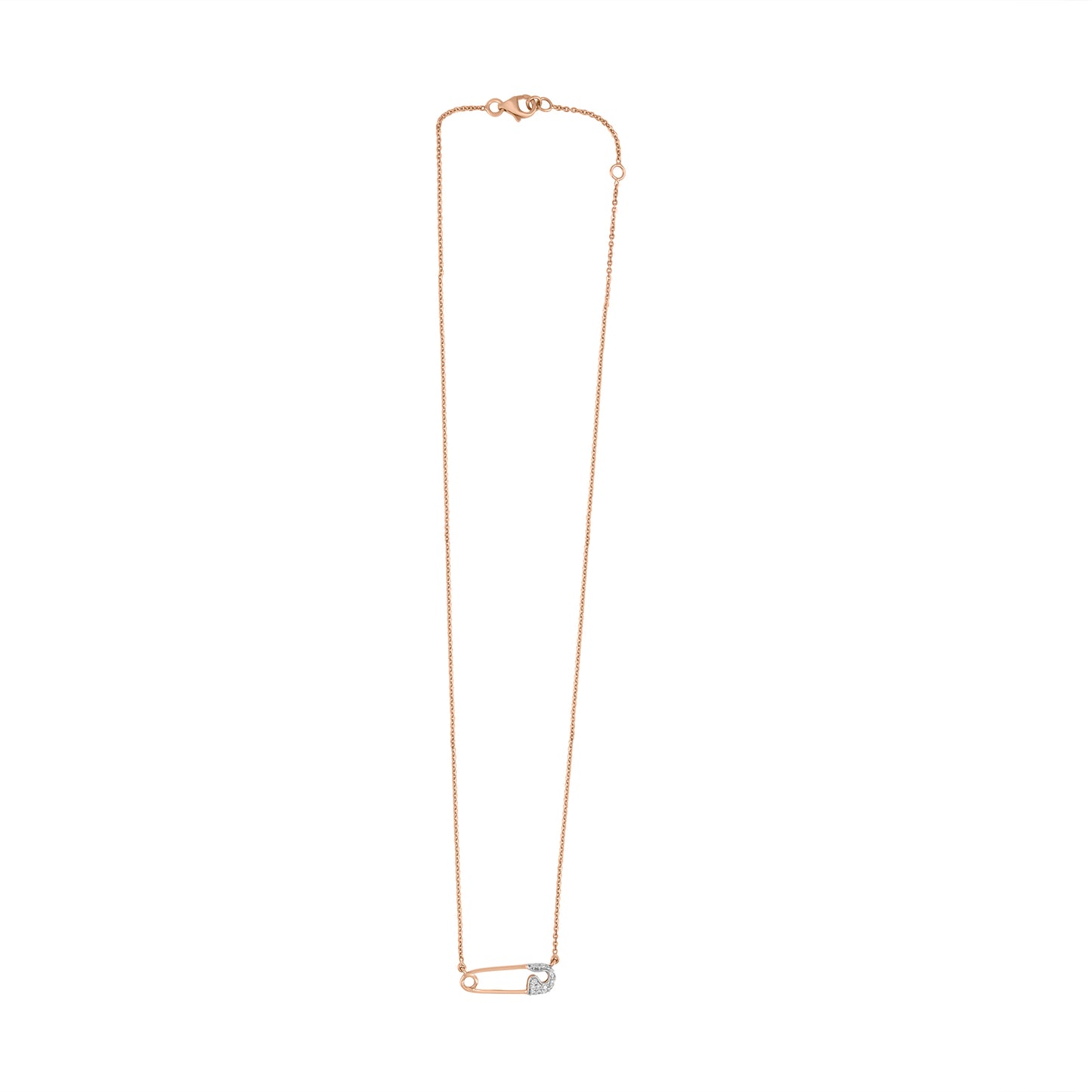 Safety Pin Pendant Necklace