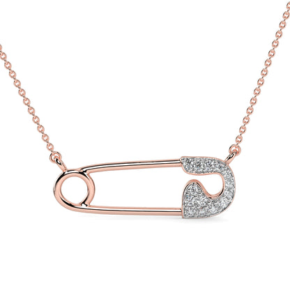 Safety Pin Pendant Necklace