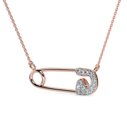 Safety Pin Pendant Necklace