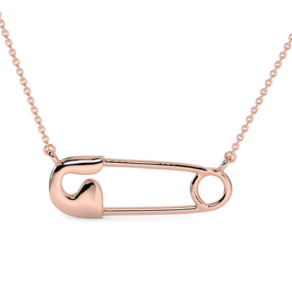 Safety Pin Pendant Necklace