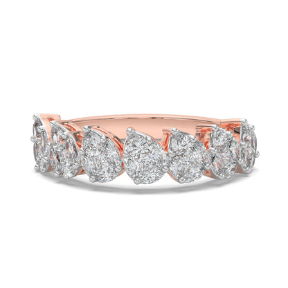 Pear Cut Diamond Eternity Band