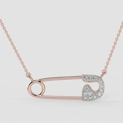 Safety Pin Pendant Necklace
