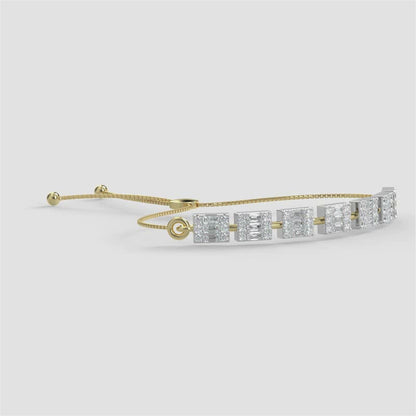 Baguette Diamond Tassel Bracelet